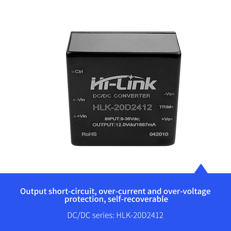 Power Supply Module WRD12D24-20W Isolated Voltage stabilized Two-Way Output DC12V to DC±24V416mA 6months Warranty Power Supply Module WRD12D24-20W Isolated Voltage stabilized Two-Way Output DC12V to DC±24V416mA 6months Warranty