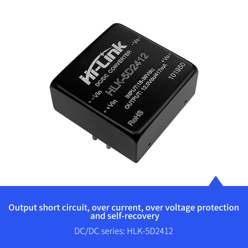 Power Supply Module WRD12D24-20W Isolated Voltage stabilized Two-Way Output DC12V to DC±24V416mA 6months Warranty Power Supply Module WRD12D24-20W Isolated Voltage stabilized Two-Way Output DC12V to DC±24V416mA 6months Warranty