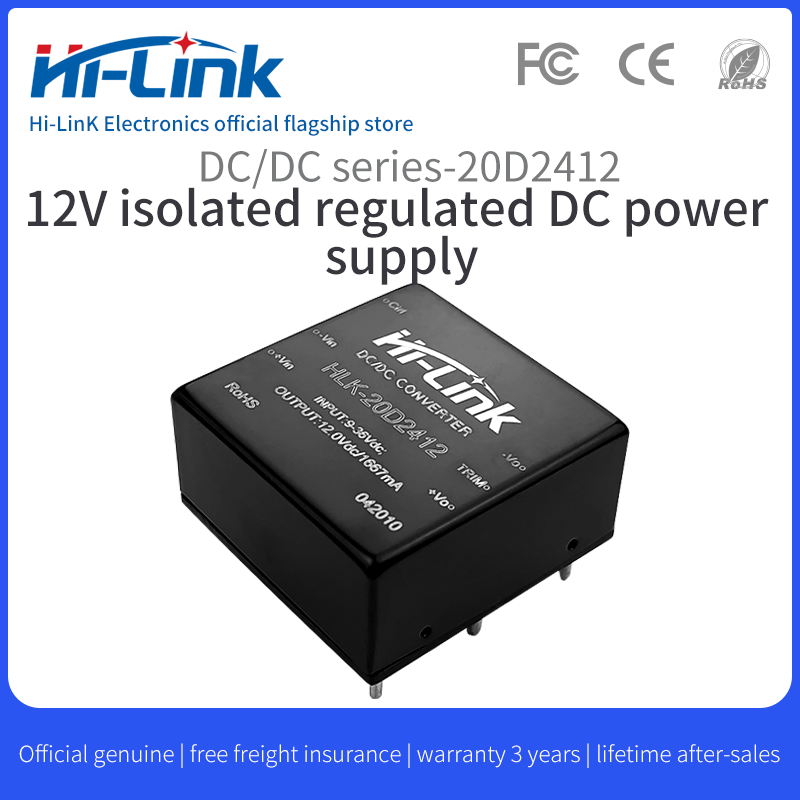Power Supply Module WRD12D24-20W Isolated Voltage stabilized Two-Way Output DC12V to DC±24V416mA 6months Warranty Power Supply Module WRD12D24-20W Isolated Voltage stabilized Two-Way Output DC12V to DC±24V416mA 6months Warranty